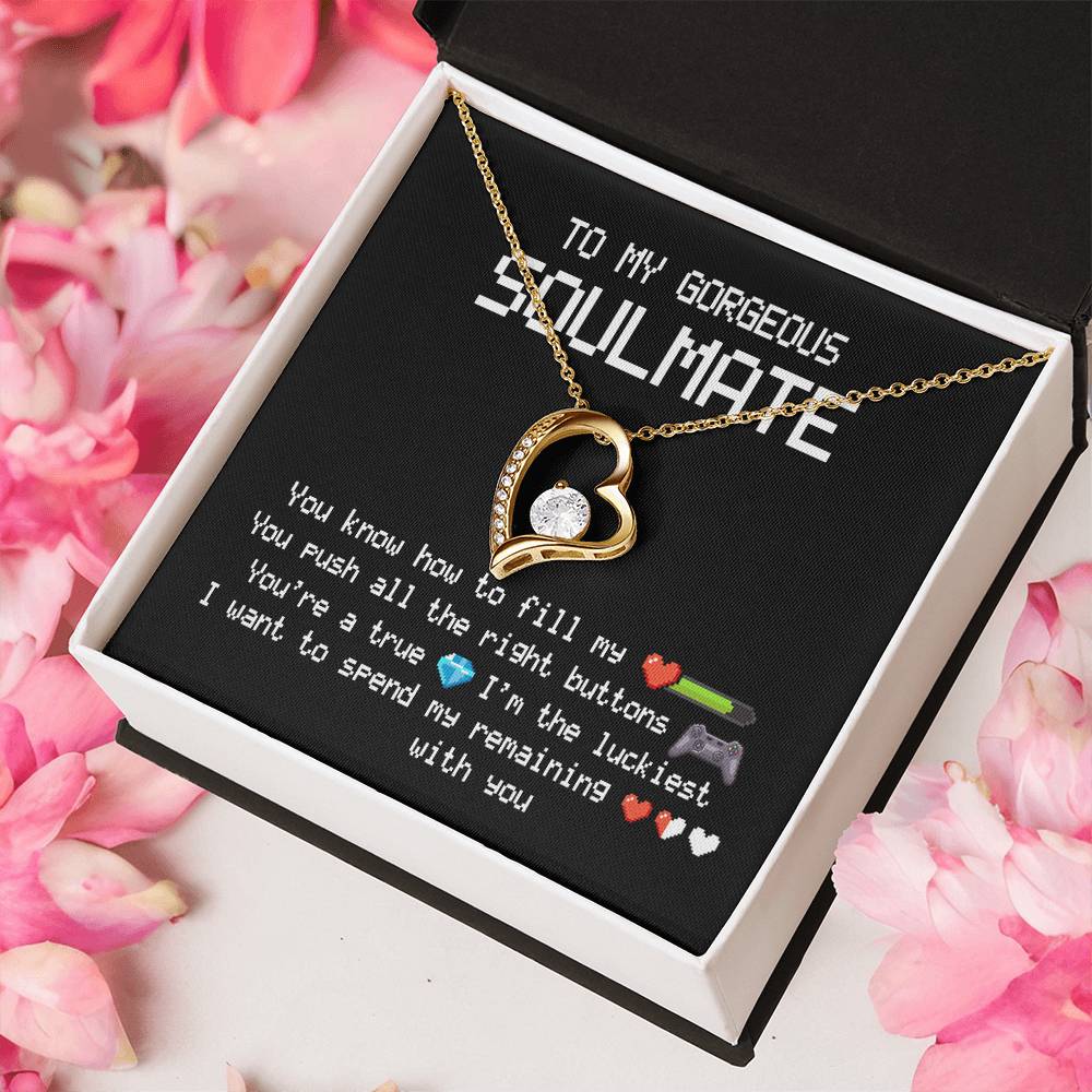 To My Gorgeous Soulmate Forever Love Necklace