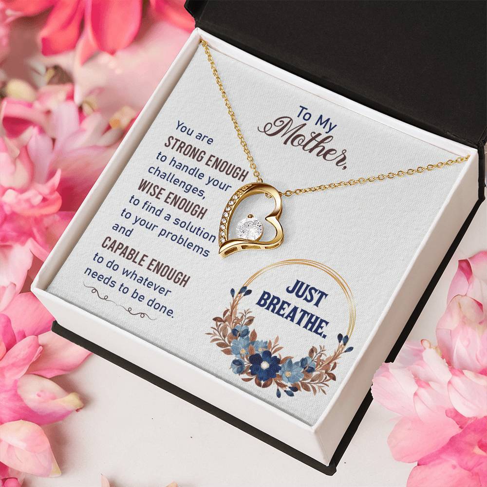 To My Mom Mother Necklace Gift For Mother Xmas Christmas Customize Gift To My Mom 3 1 Forever Love Necklace