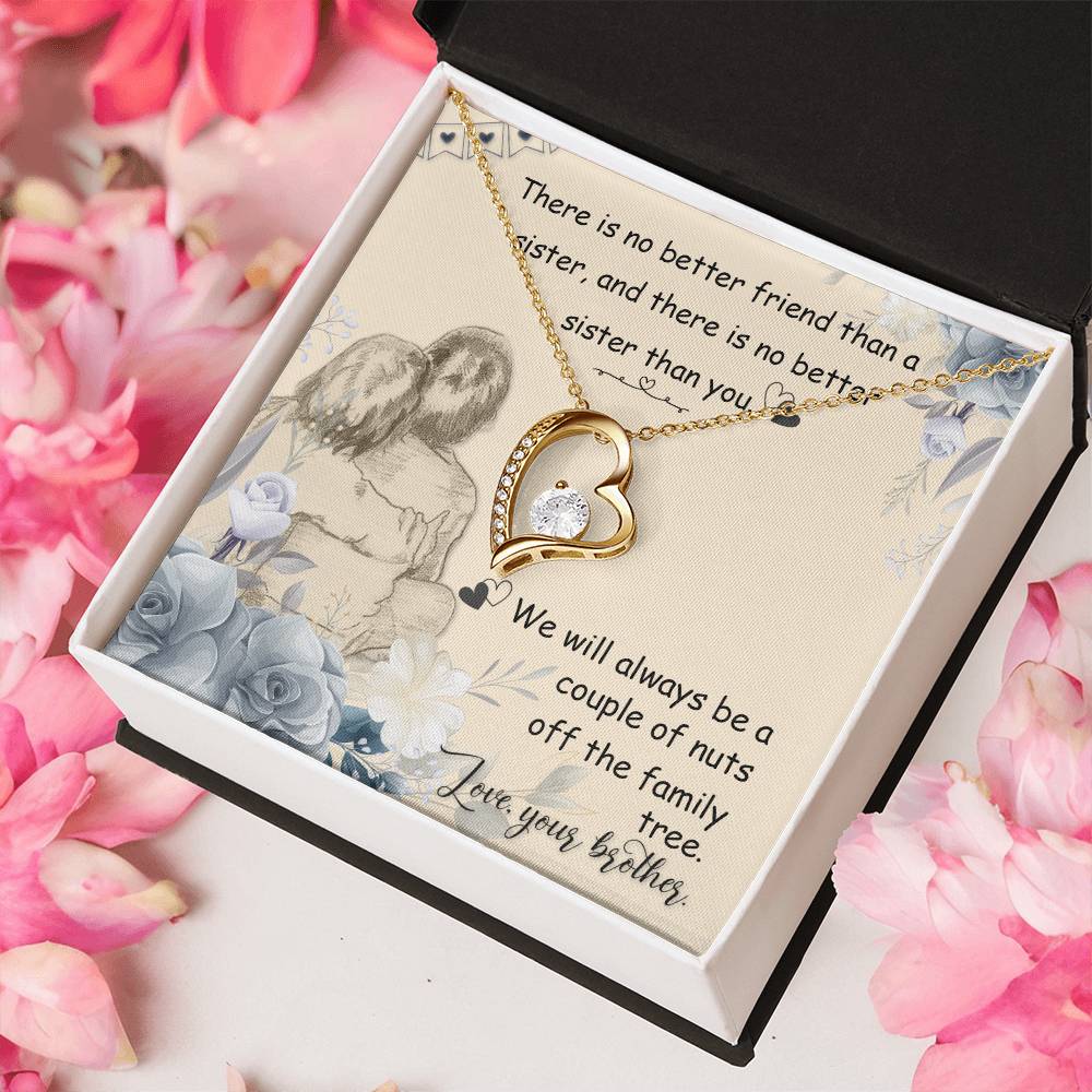 There Is No Better Friend Than A Sister And There Is No Better Sister Than You Forever Love Necklace