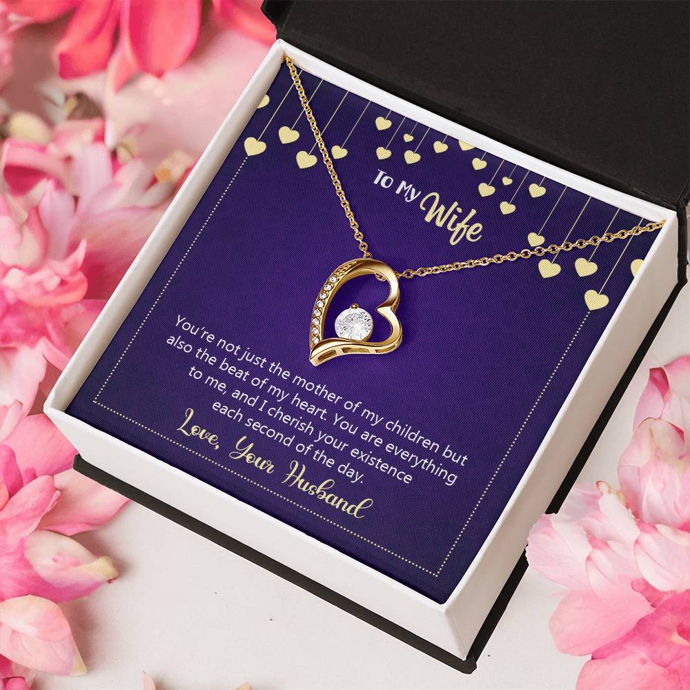 To My Wife Happy Anniversary You're Not Just The Mother Of My Children Necklace 1 Forever Love Necklace