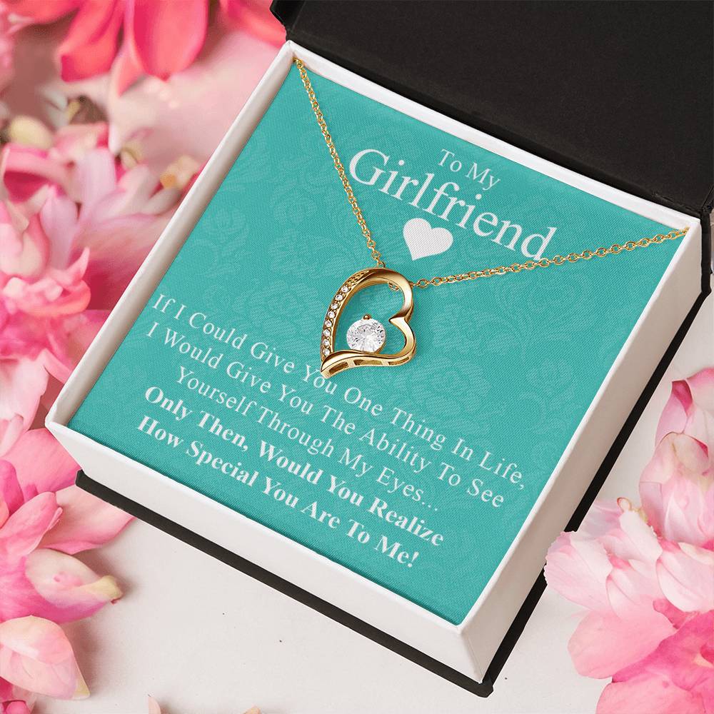 To My Girlfriend 3 Forever Love Necklace
