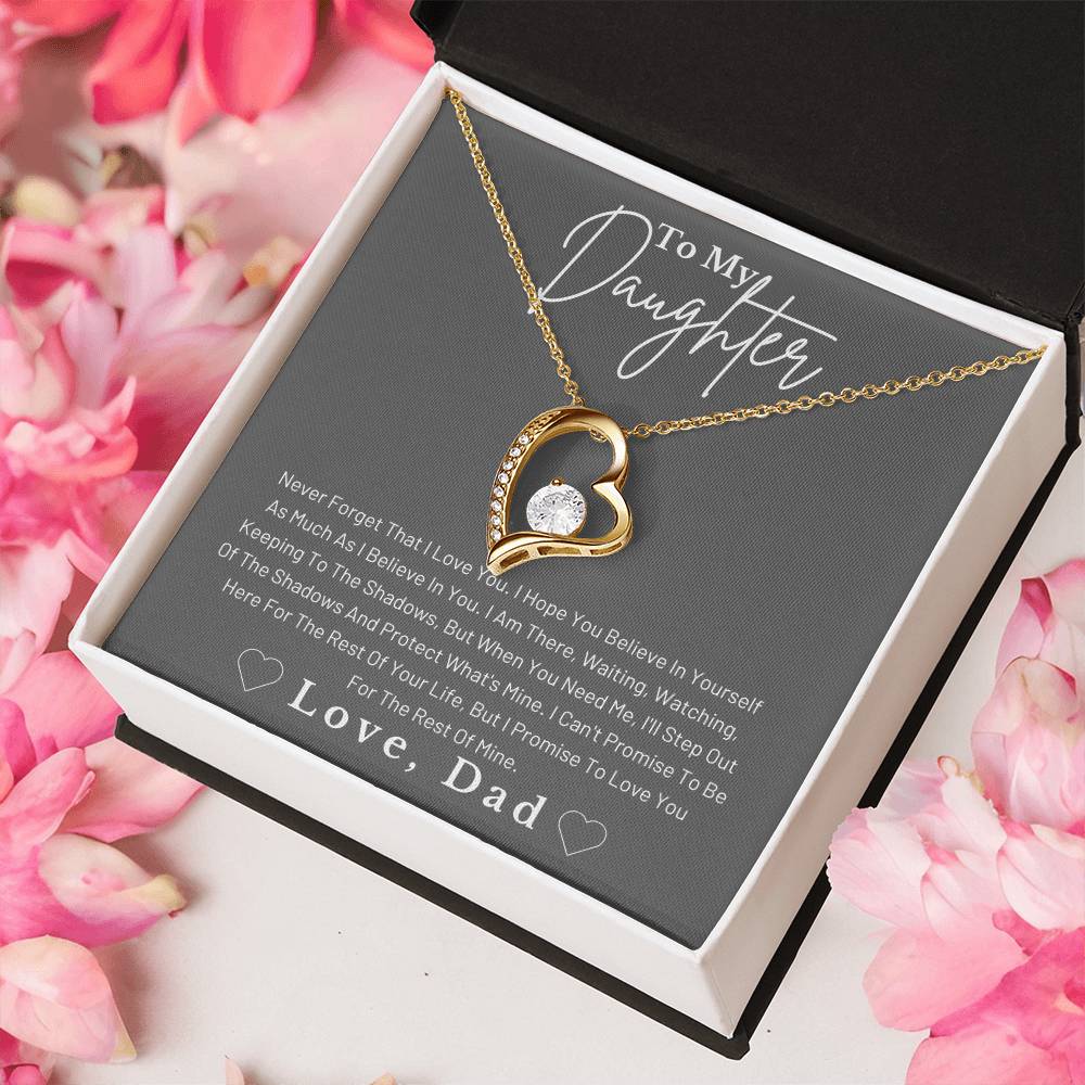 Dad To Daughter Forever Love Necklace Forever Love Necklace