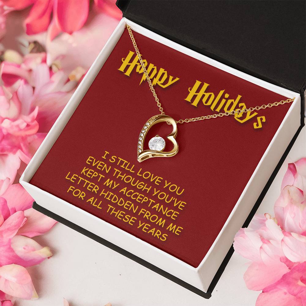 Happy Holidays Forever Love Necklace