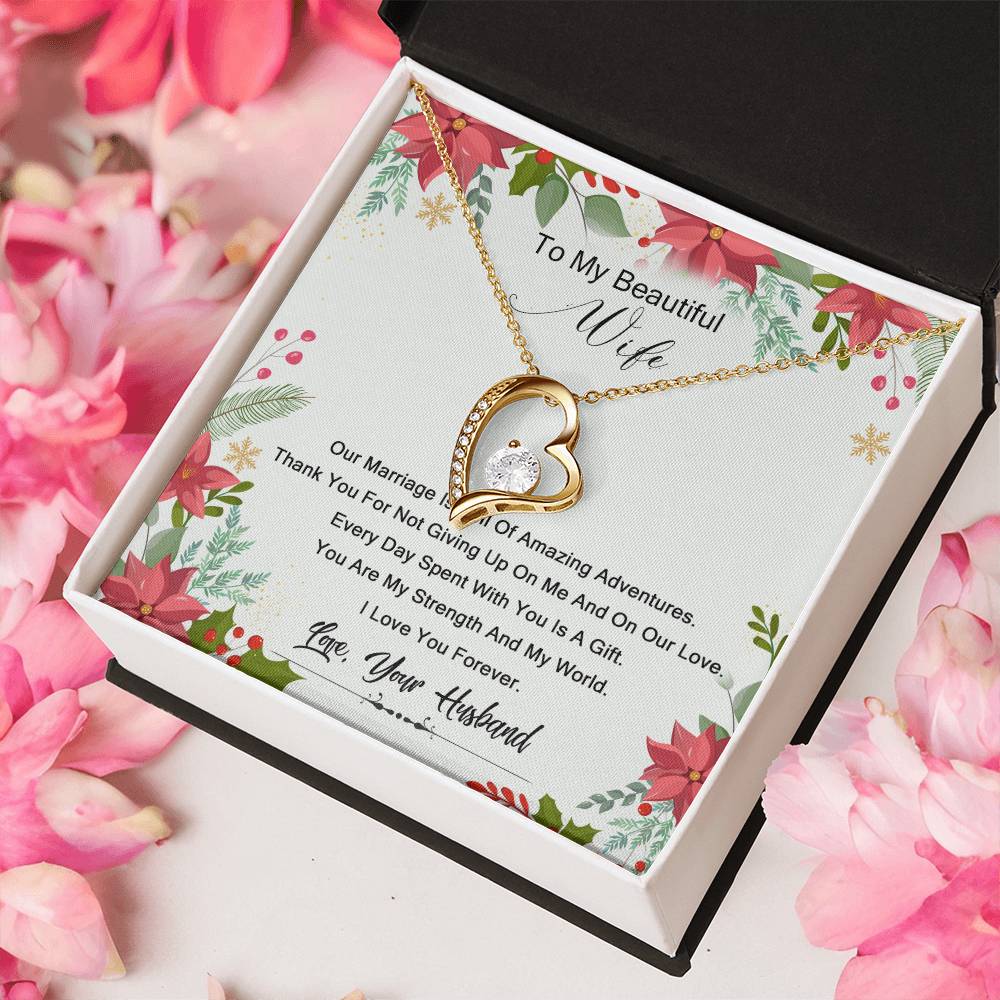 To My Wife 1 Forever Love Necklace