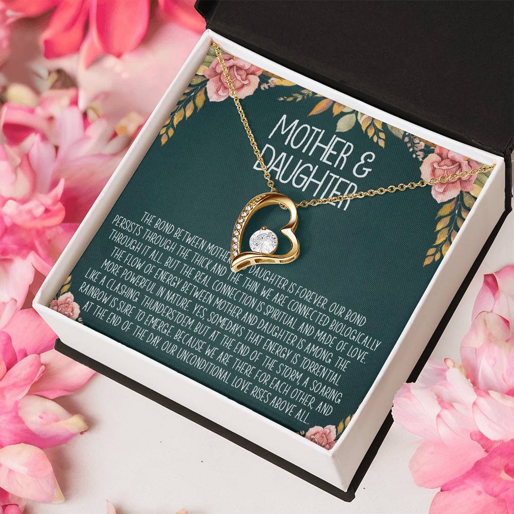 Forever Love Necklace Mothers Day Gift From Daughter Mother Daughter Customize Necklace Gifts For Mom Mom Necklace Birthday Gift Forever Love Necklace