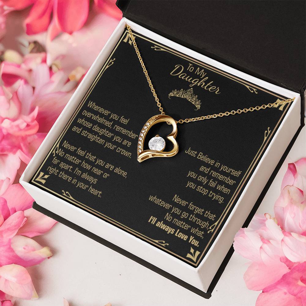A Gift For Daughter Believe In Yourself Forever Love Necklace