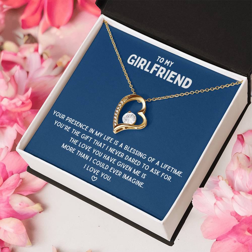 To My Girlfriend Blessing Of A Lifetime Necklace 1 Forever Love Necklace