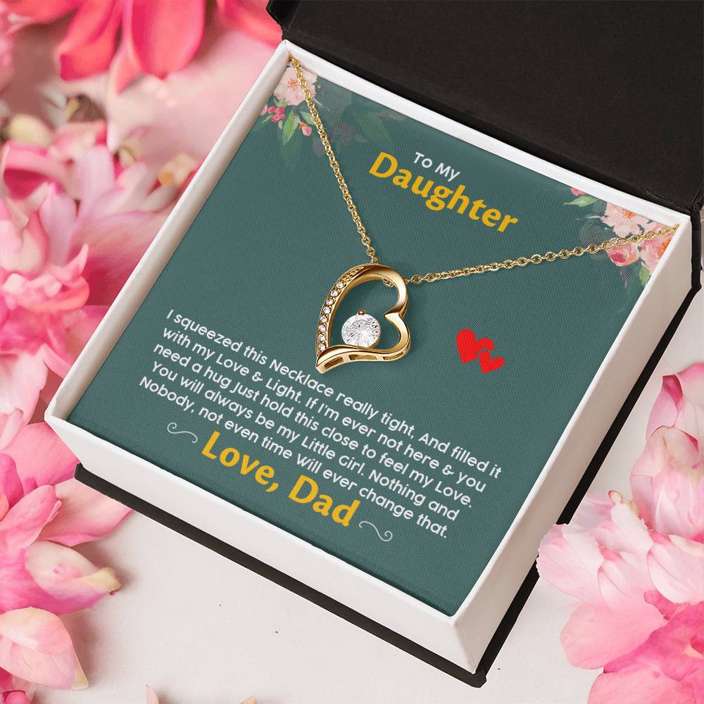 Gift For Daughter Daughter Jewelry From Dad Christmas Gift For Daughter Gift For Daughter From Dad Daughter Gift From Dad Forever Love Necklace