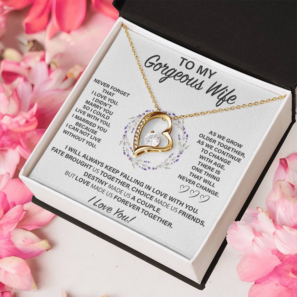 Wf006 Forever Love Necklace  Gift For Wife Forever Love Necklace