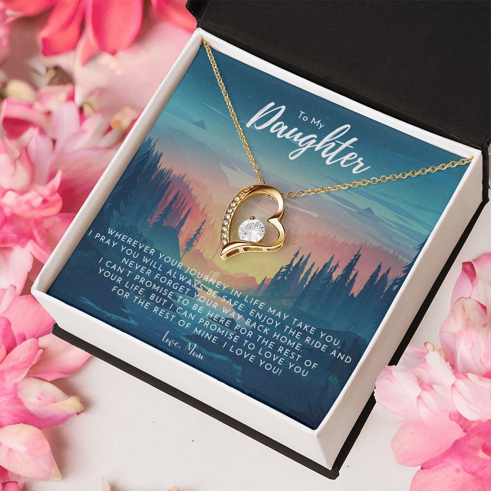 To My Daughter Necklace From Mom Grown Up Daughter Gift From Mom Gift For Daughter From Mom Daughters Birthday Gift Forever Love Necklace