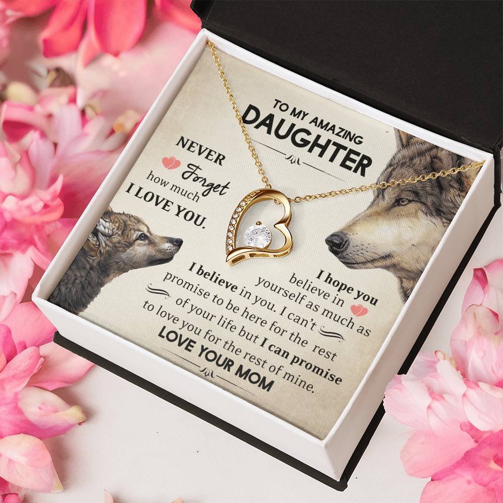 To My Daughter Never Forget Necklace 1 Forever Love Necklace
