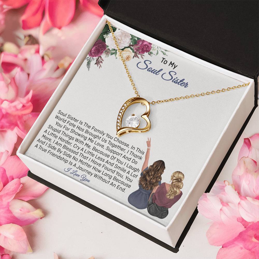 Soul Sister Gifts Sister Necklace 1 Forever Love Necklace