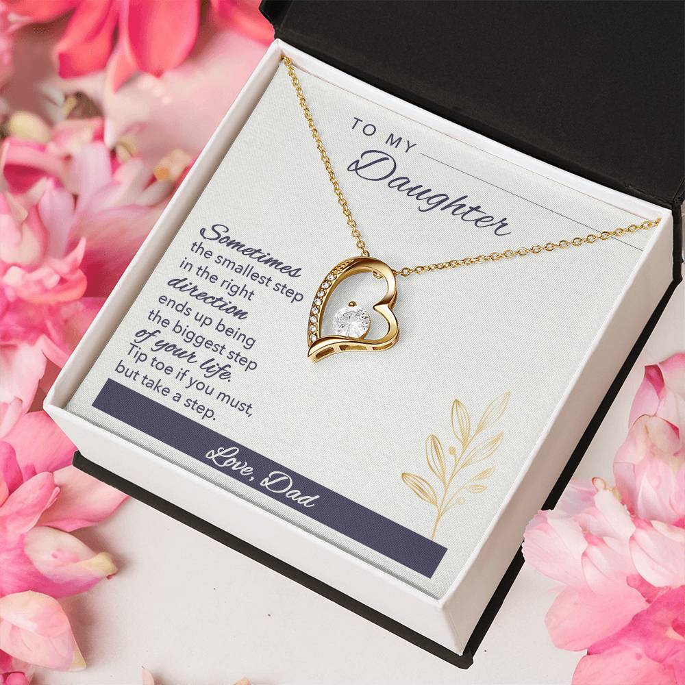 To My Daughter Love Your Dad A Prayer For My Daughter Father To Daughter Birthday Gift Forever Love Necklace