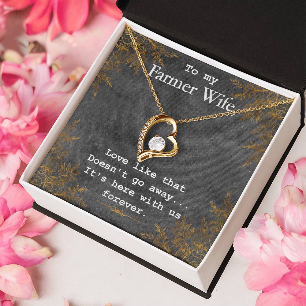 To My Farmer Wife Necklace Forever Love Necklace