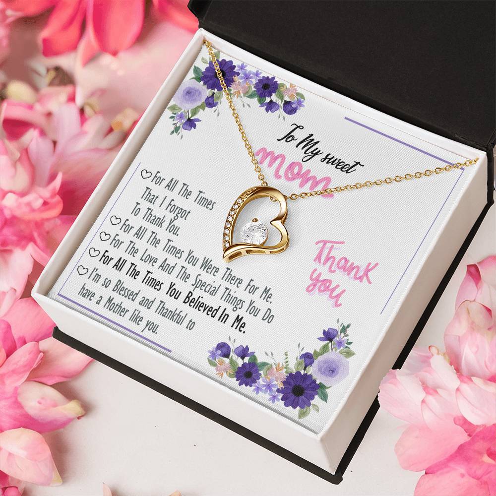 To My Mom 5 Forever Love Necklace