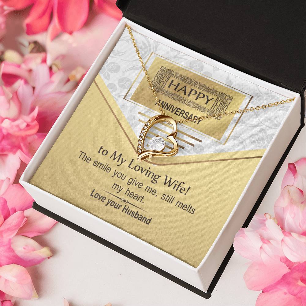 Anniversary Heart Locket Necklace Customize Anniversary Necklace Jewelry Gifts For Wife Anniversary Forever Love Necklace