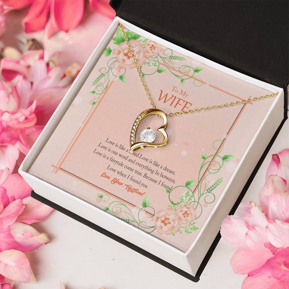 Gift For Wife Love Is Like A Cloud Necklace 1 Forever Love Necklace