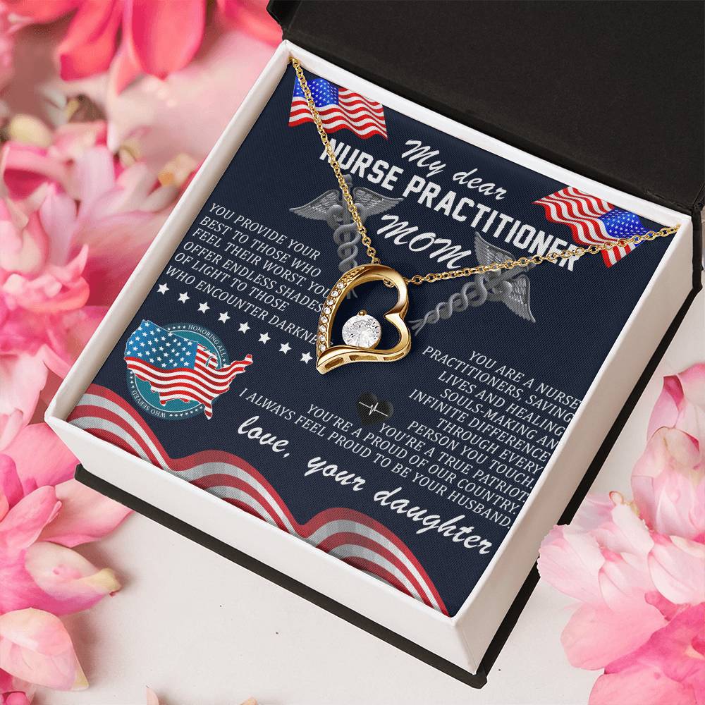 To My Beautiful Mom! Love Your Daughter. Forever Love Necklace