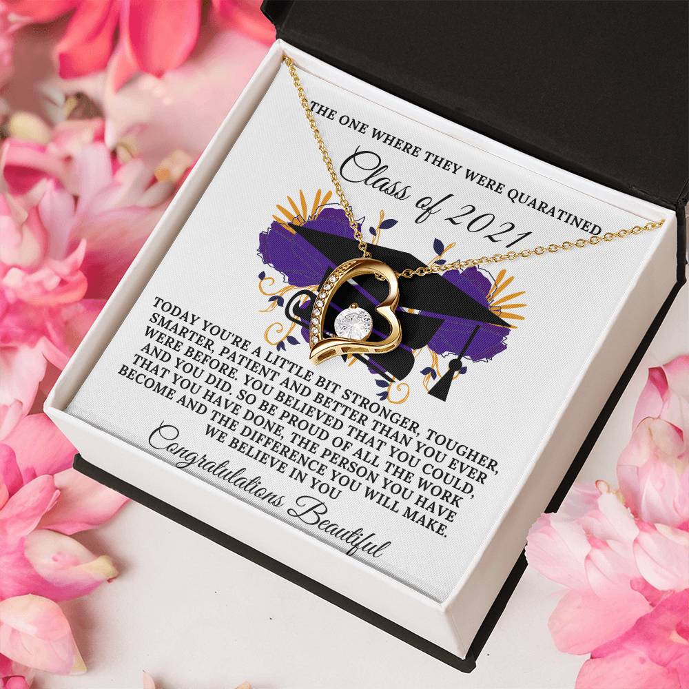 Class Of 2021 Quarantine Edition Forever Love Necklace