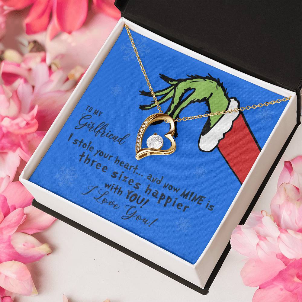 Initials Hearts Pendant Necklace Promise To My Girlfriend For Couples Birthday Gift For Girlfriendwife Anniversary Forever Love Necklace