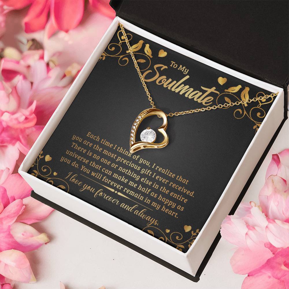 To My Soulmate Necklace Soulmate Gift Wife Gift Necklace Girlfriend Gift Necklace Wife Jewelry Forever Love Necklace