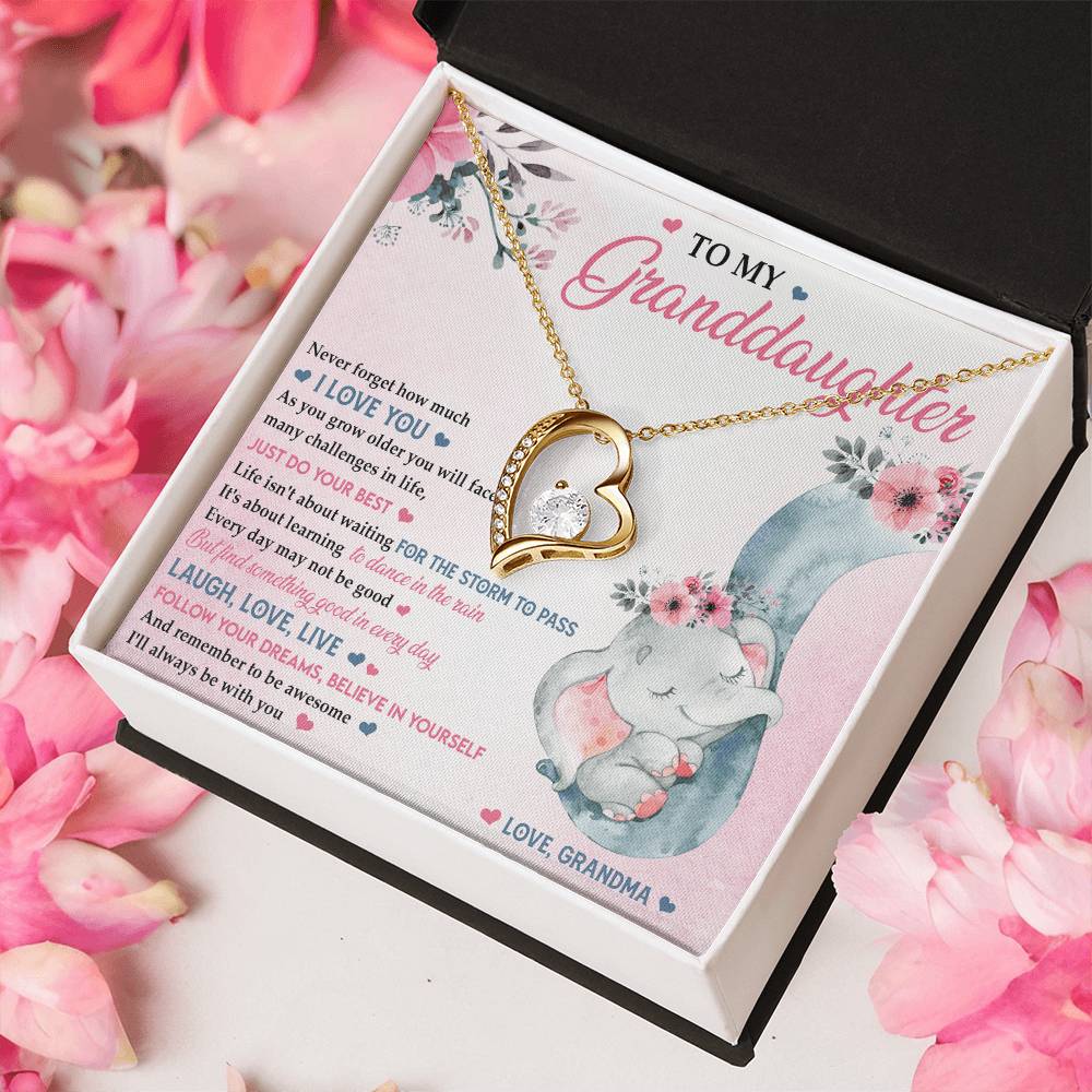 Believe In Yourself Great Gift For Granddaughter 1 Forever Love Necklace