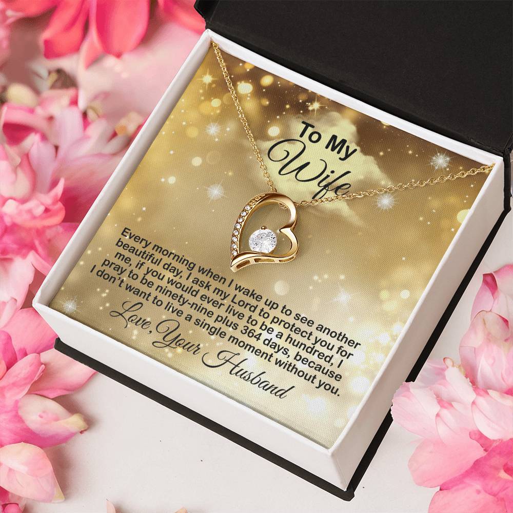 Gift Present For Wife Anniversary Birthday Valentine Gift For Wife From Husband Gift For Wife From Husband Forever Love Necklace