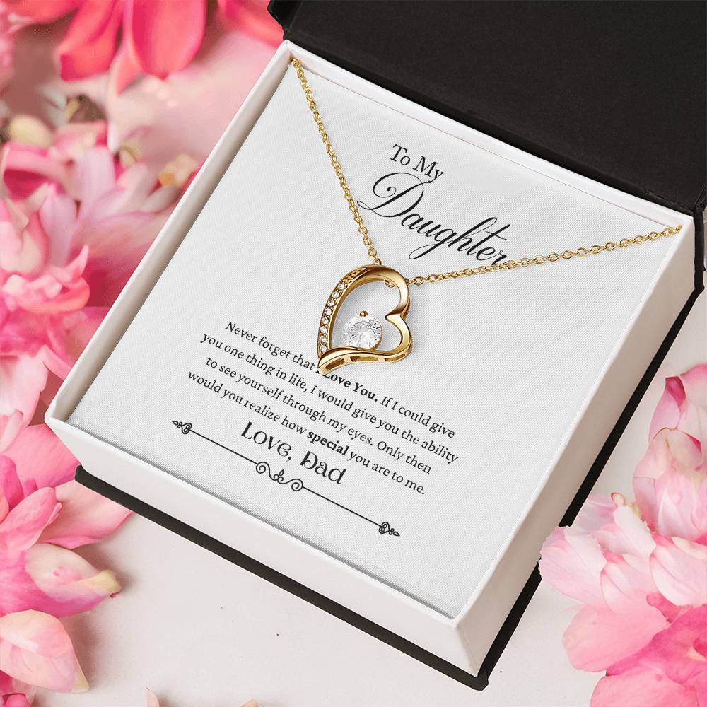 To My Daughter Never Forget That I Love You Necklace 1 Forever Love Necklace