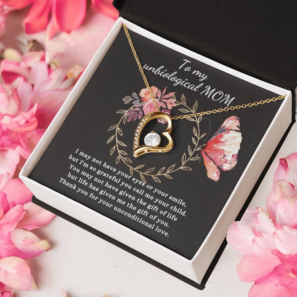 Gift For Unbiological Mom - Forever Love Necklace Forever Love Necklace