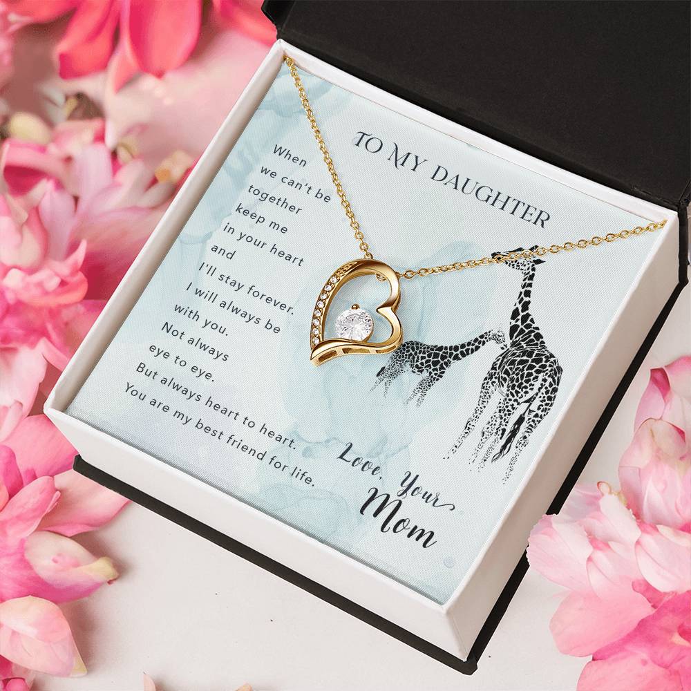 To My Daughter Beautiful Chapters Forever Love Necklace Daughter Necklace Gift For Daughter Xmas Christmas Daughter Gift From Mom 2 Forever Love Necklace