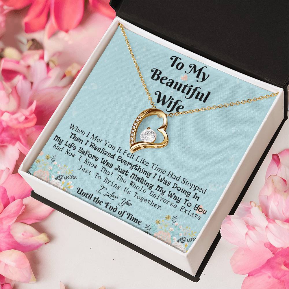 Wife - Together Until The End Of Time Necklace Forever Love Necklace