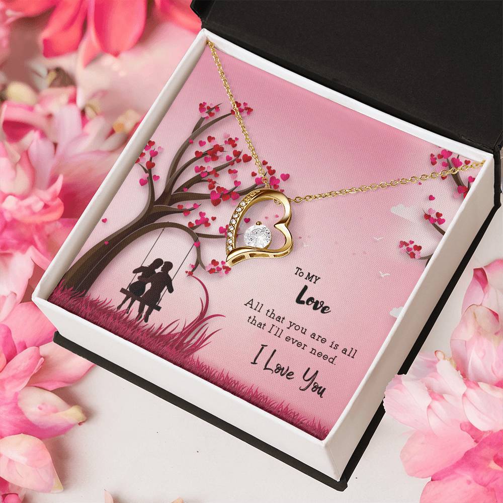Special Gift For Your Love - 925 Sterling Silver Pendant Forever Love Necklace