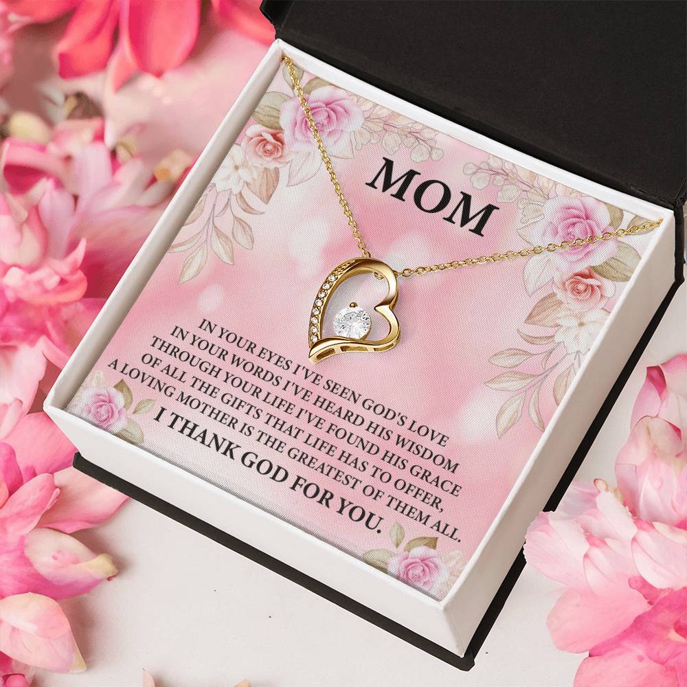 To My Mom - The Greatest Gift Of Them All. Forever Love Necklace
