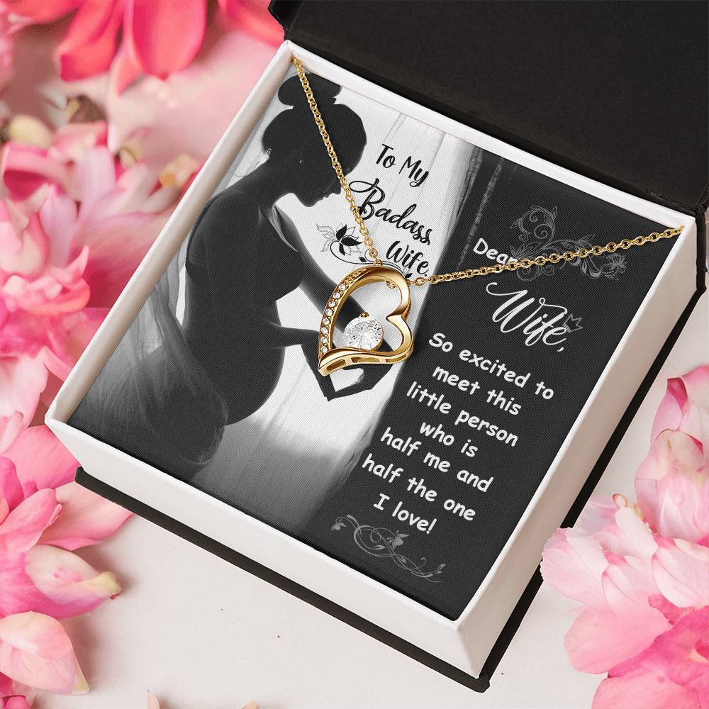 To My Badass Wife Forever Love Necklace