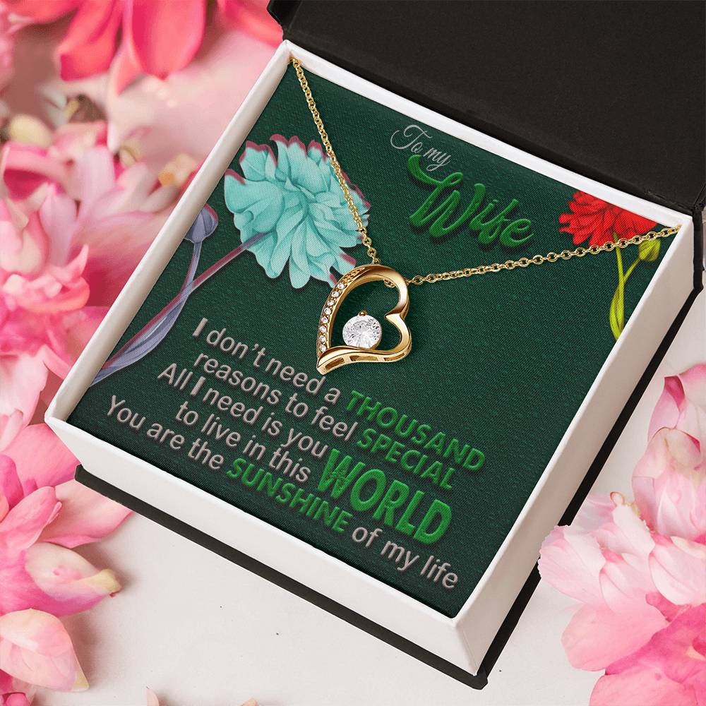 Gorgeous Gift Form Husband To Wife Forever Love Necklace Forever Love Necklace
