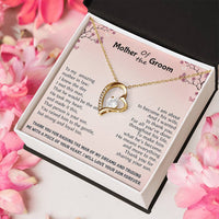 Mother Of The Groom Wedding Gift Bridal Party Rehearsal Dinner Man Of My Dreams Parent Of Groom Bridal Shower Christmas Gifts Forever Love Necklace
