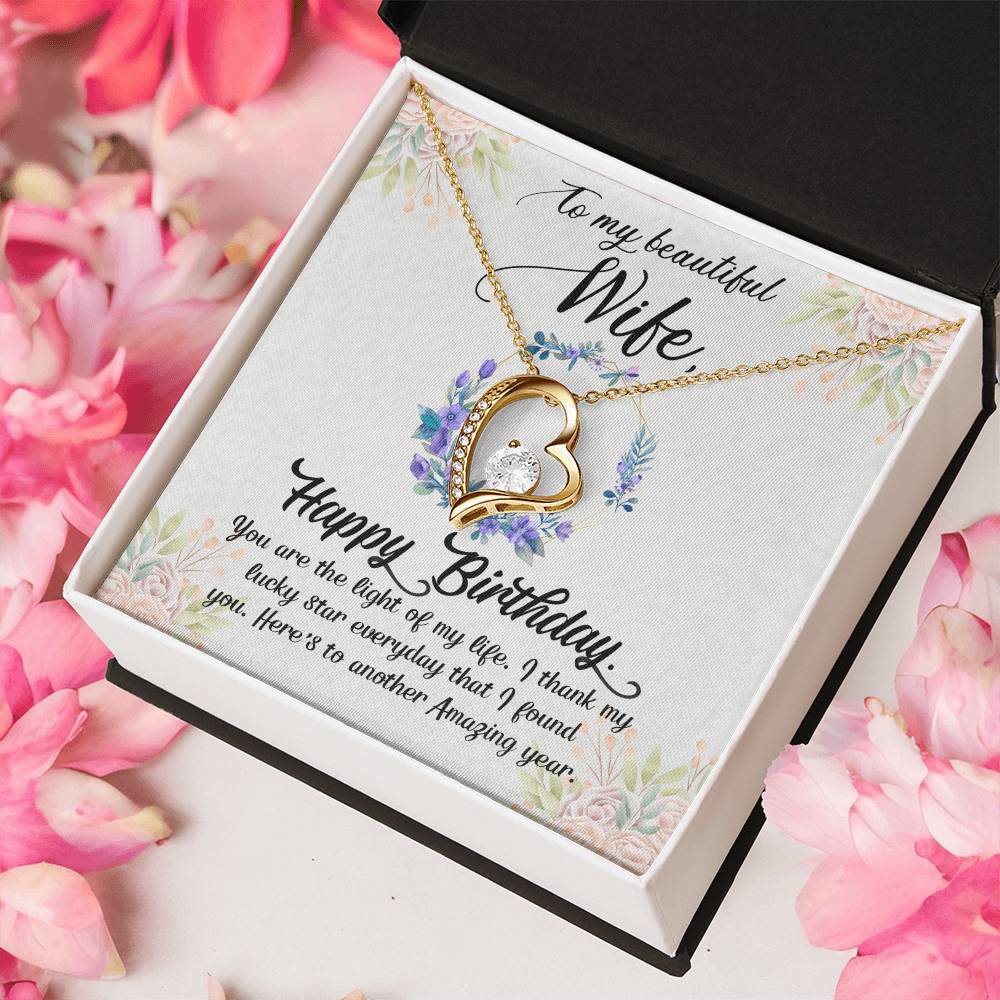 Husband To Wife - The Light Of My Life - Forever Love Necklace Forever Love Necklace