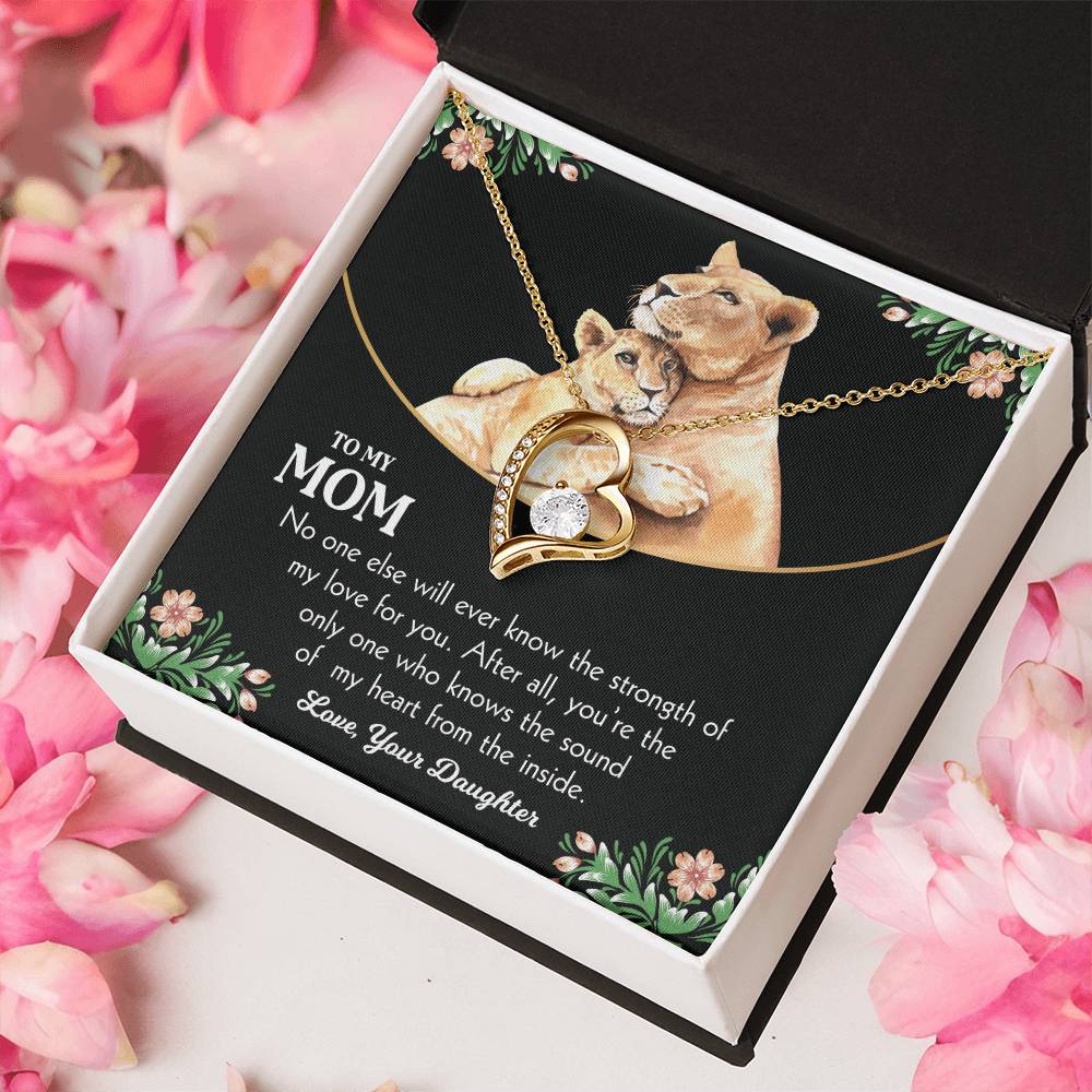 To My Mom 3 Forever Love Necklace