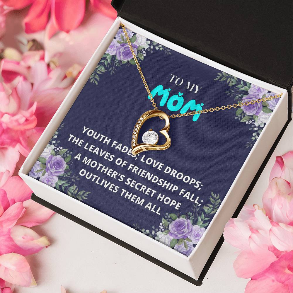 To My Mom Mother Necklace Gift For Mother Xmas Christmas Customize Gift To My Mom 6 1 Forever Love Necklace