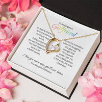 Lgbtq Heart Necklace For Girlfriend - Love You More Than You'll Ever Know Forever Love Necklace
