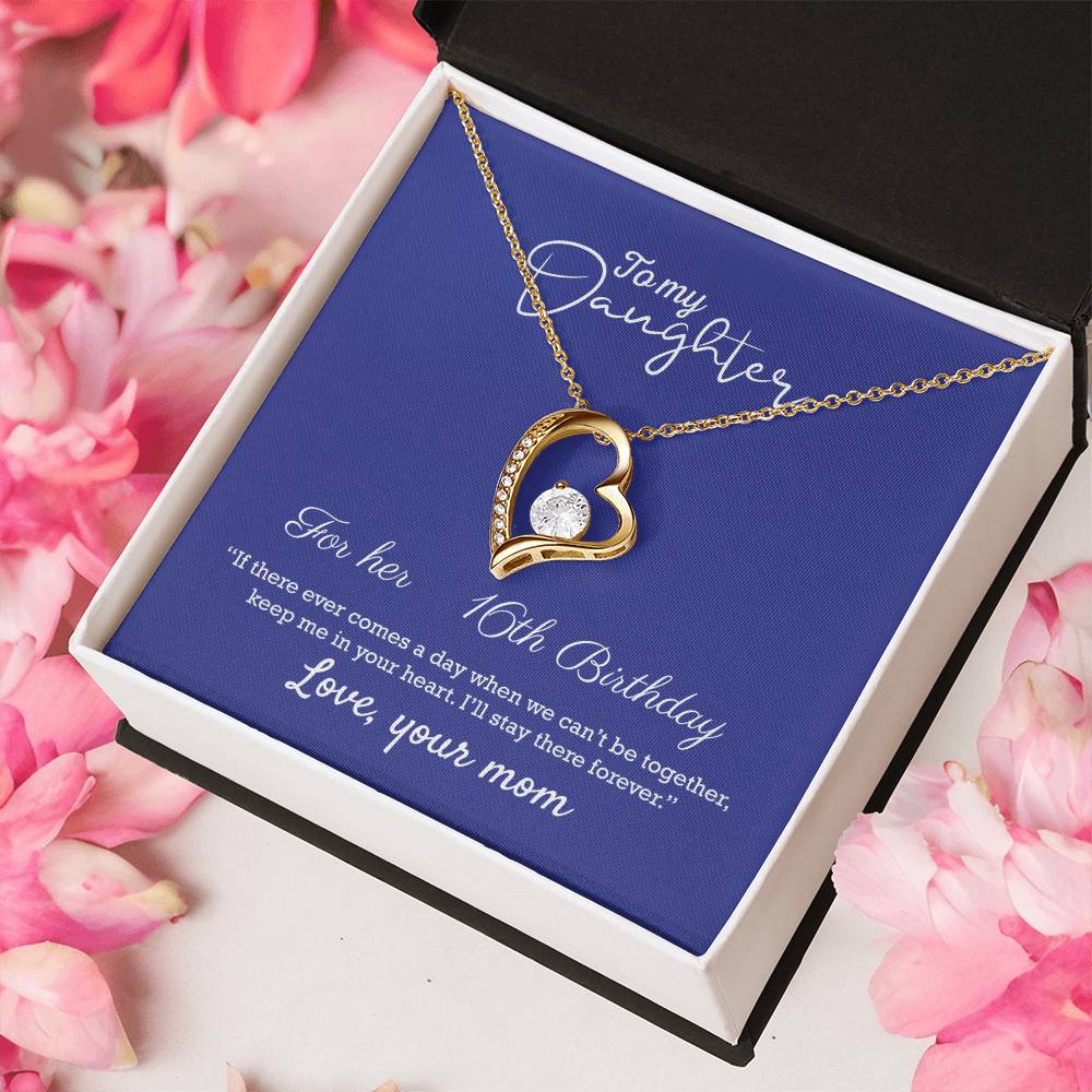 Gift For Daughter From Mom Daughter Mother Necklace Daughter Gift From Mommy To My Daughter Daughters Birthday Forever Love Necklace