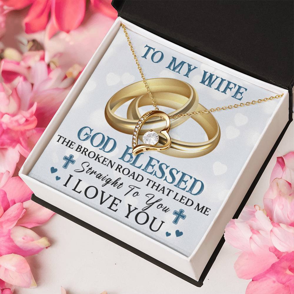 To My Wife - Christian - Forever Necklace Forever Love Necklace