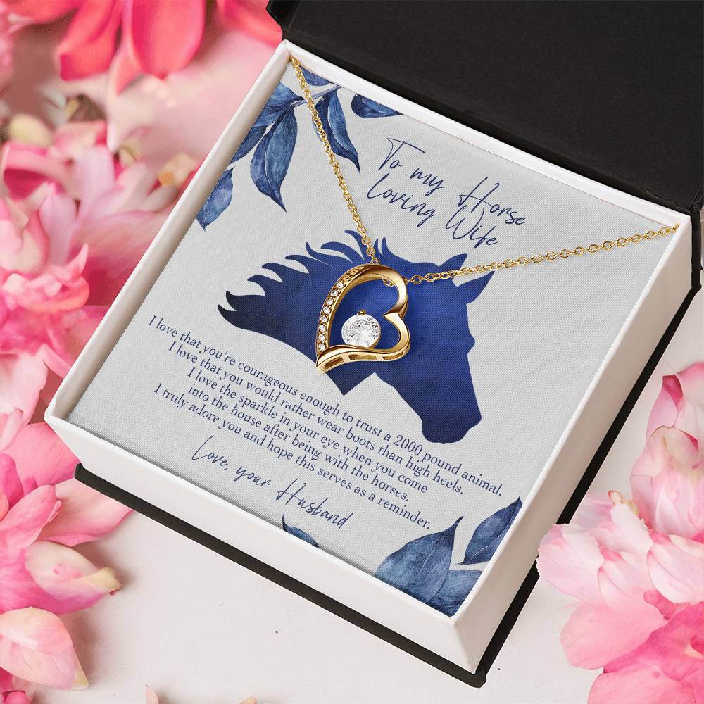 I Love That You're Courageous Enough Forever Love Necklace