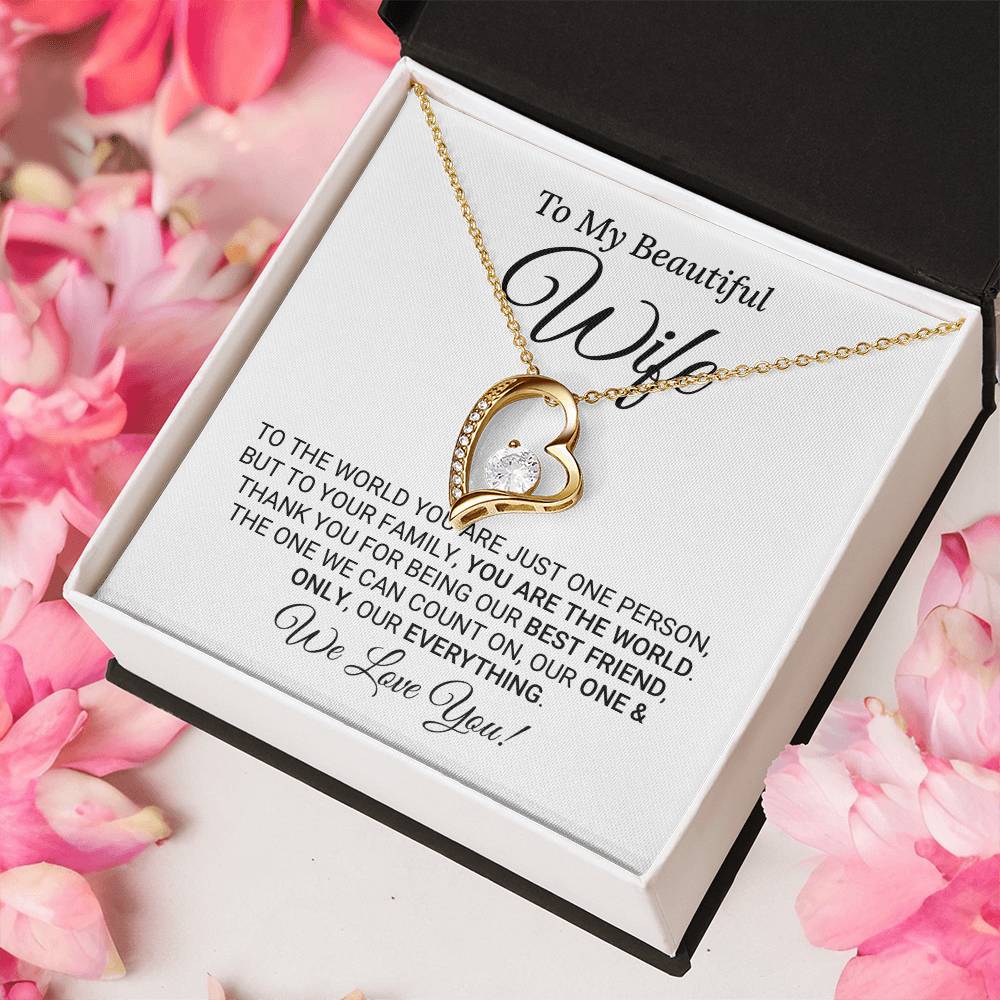 Heartfelt Mother's Day Gift For Wife Forever Love Necklace