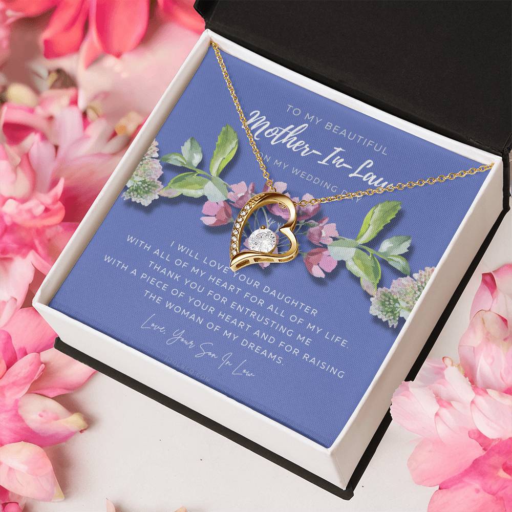 Mother Of The Bride Gift From Groom Mother In Law Gift On Wedding Day From Groom Gifts For Mother Of The Bride Future Motherinlaw Forever Love Necklace