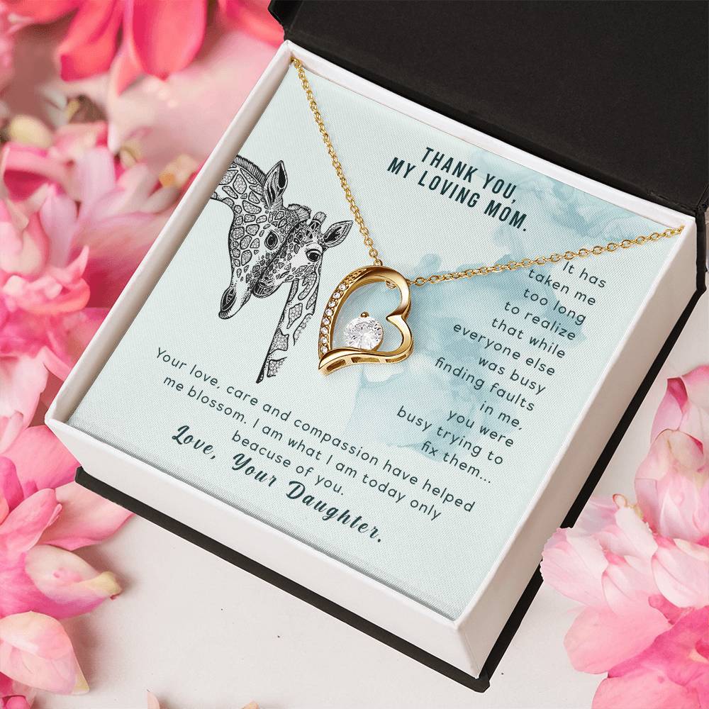 To My Mom Mother Necklace Gift For Mother Xmas Christmas Customize Gift To My Mom 5 1 Forever Love Necklace