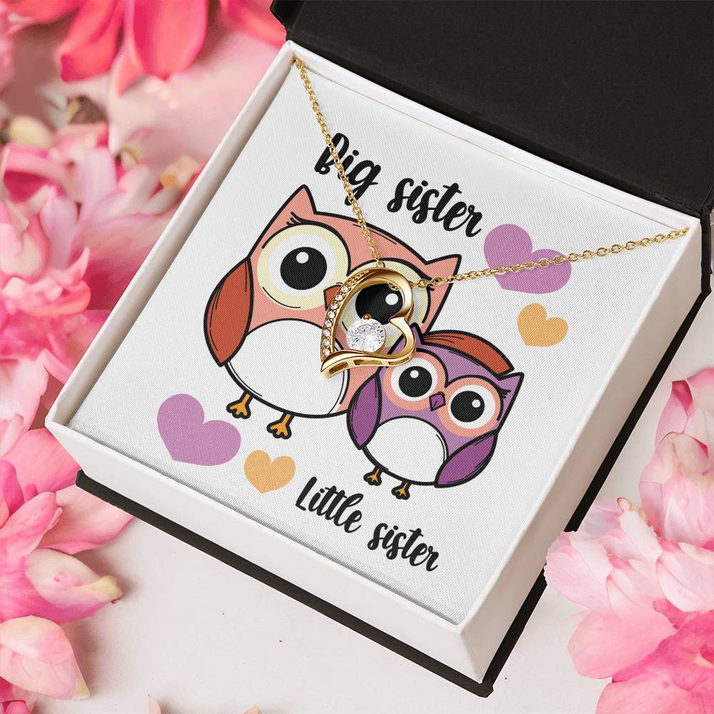 Little Sister Pearl Necklace From Big Brother Gift For Sister From Brother Little Sister Birthday Little Sister Graduation Forever Love Necklace