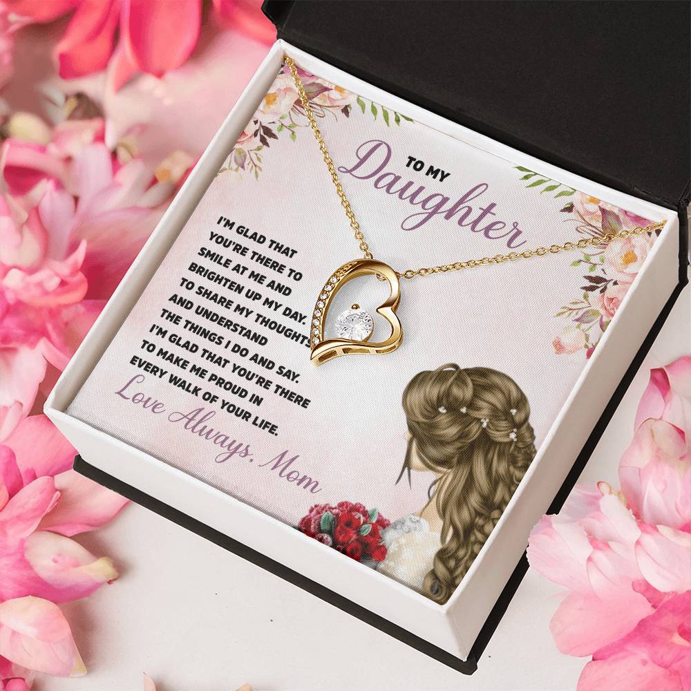 To My Daughter - Forever Love Necklace 1 Forever Love Necklace
