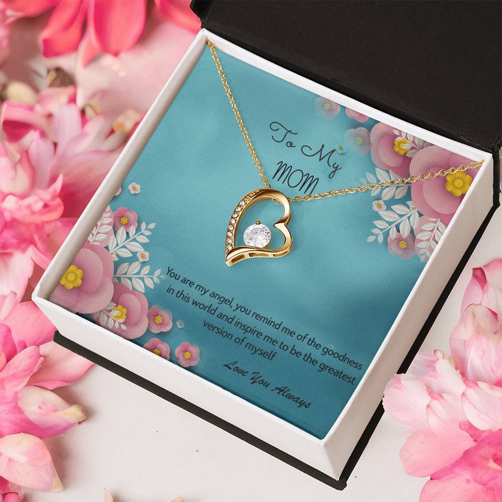 To My Mom Love You Always 925 Sterling Silver Pendant 1 Forever Love Necklace
