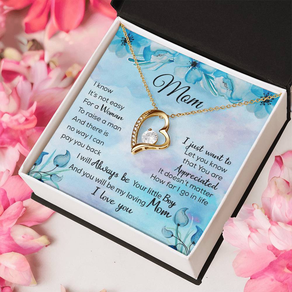 To My Mom Necklace Sentimental Gifts For Mother Thank Mothers Day Birthday Forever Love Necklace